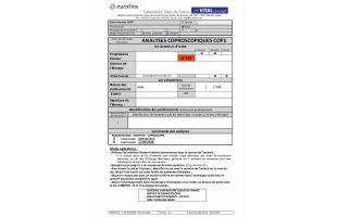 Analyse coproscopique - 1 pièce